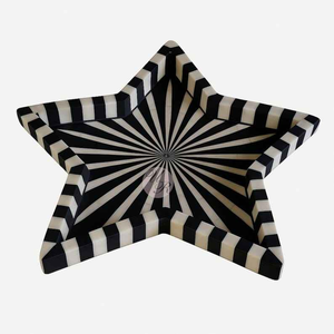Bandejas de Servir con Incrustaciones de Hueso y Diseño Floral Moderno, Vajilla al por Mayor para Hoteles y Restaurantes, para Bodas, Cumpleaños y Diwali - Product Image 1