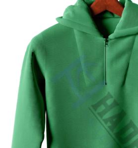 Sweatshirt à capuche décontracté avec fermeture éclair pour homme, logo brodé, taille XS, vêtements délavés - Product Image 3