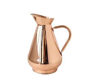 Jarra de Metal tradicional sin tapa hecha a mano por artesanos mantiene el agua potable fresca pura y naturalmente equilibrada durante todo el día - Product Image 1