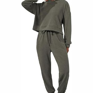 Nuevo 2025 Venta caliente Chándales de mujer con logotipo personalizado Nuevo conjunto de chándal de gimnasios Trajes de chándal casuales para mujer - Product Image 1