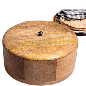 Tazón de Madera Ecológico para Servir, Decoración Rústica para Mesa de Cocina, Estilo Artesanal Duradero para la Presentación Diaria de Alimentos - Product Image 1