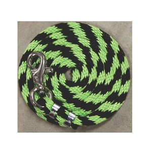 Rênes en nylon de cheval équestre de couleur noire solide pour le contrôle de la bride de tête ajustement et couleur personnalisés - Product Image 4