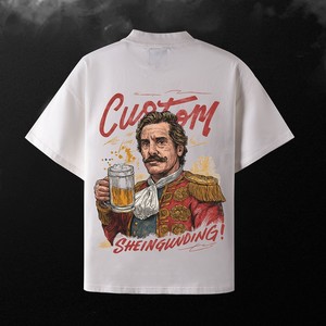 T-shirt Homme Oversize Streetwear Personnalisé en Coton Lourd 240 g/m² à Épaules Tombantes – Vente en Gros OEM ODM - Product Image 3