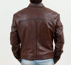 Chaqueta de cuero elegante con diseño ajustado extraíble disponible en varios colores, cómoda de usar - Chaqueta de cuero para hombre - Product Image 6