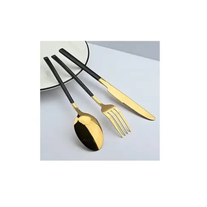 Cuchara de sopa de mesa de latón para juegos de cubiertos pulidos con espejo Acero con espejo para vajilla y accesorios de vajilla - Product Image 2