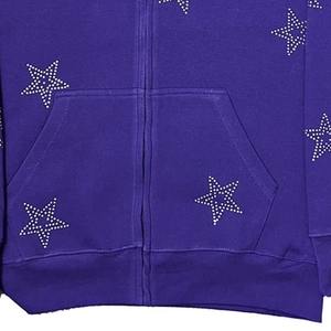 Good Manufacturer Men <b>Rhinestones</b> <b>Hoodies</b> Fully Customized Hot Selling Top Trend Anti Wrinkle High Quality <b>Rhinestones</b> <b>hoodies</b> - Product Image 3