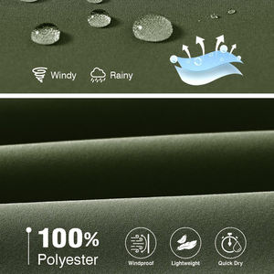 Chaqueta Cortavientos Personalizada con Cuello Alto y Tejido Resistente al Agua, Diseño Cómodo de Corte Regular para Hombre - Product Image 6