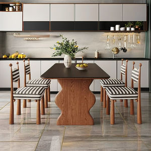 طاولات طعام حديثة من الفولاذ المقاوم للصدأ مع أرفف للأثاث-سعر المصنع في فوشان - Product Image 5