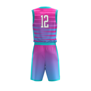 Vente en gros d'uniformes de basket-ball rétro à sublimation personnalisés Ensemble de maillots de basket-ball de compétition d'équipe - Product Image 1