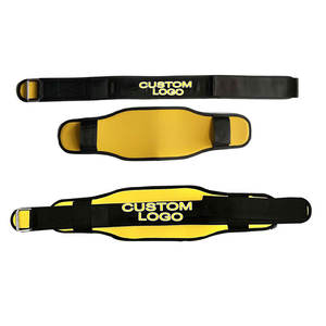 เข็มขัดยกน้ำหนักหนังวัวสำหรับยิมฟิตเนสเข็มขัดคาดเอวยกน้ำหนักแบบหัวเข็มขัดแบบคัน - Product Image 1