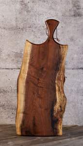 Tabla de cortar de madera grande hecha a mano para cocina tabla de cortar de charcutería de tamaño personalizado de bambú natural y acacia - Product Image 2