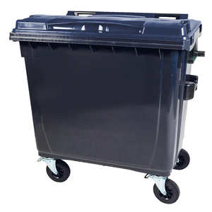 770 L Mllbehlter 'C' Dunkelgrau RAL7016 Waste <b>Bins</b> with <b>Lid</b> 36.5 kg 1370x1315 mm - Product Image 1