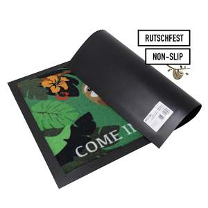 Alfombra de Entrada Moderna con Diseño de Perezoso, Alfombra de Bienvenida con la Frase "Cómese y Paseese por Aquí" - Product Image 2