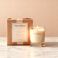 Bougies parfumées à la fleur LED sans flamme ou massage de Noël pour bougie Coffret personnalisable logo de luxe Déco Bougies parfumées