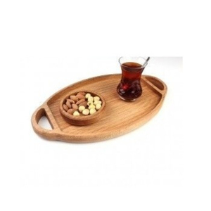 <b>Decorative</b> <b>Plate</b> Wood Serving Platter Resorts Table <b>Decorative</b> Wood Serving Tray Hotel Accessories Supplies - Product Image 2