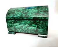 Boîte à bijoux en malachite, pierre semi-précieuse, en bois, papier, plastique, boîte cadeau pour colliers, boucles d'oreilles, emballage de bijoux