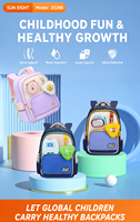 SUN EIGHT Sac à dos d'école primaire mignon de dessin animé pour garçons et filles, léger et imperméable, modèle 22286