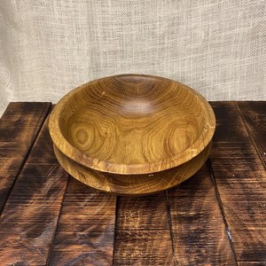 Round Shape <b>Serving</b> <b>Bowl</b> New Texture Design Wooden Japanese <b>Salad</b> <b>Serving</b> <b>Bowl</b> Vintage Design for Farmhouse & Other parties Use - Product Image 3