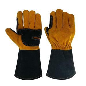 Gants de travail en cuir de vachette de haute qualité OEM pour hommes femmes chauffeur camion entrepôt jardin ferme cour travail dans des environnements extérieurs - Product Image 1