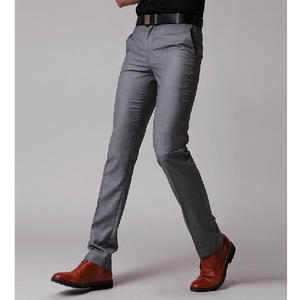 Pantalones Formales de Hombre 100% Algodón al por Mayor, Ecológicos, de Secado Rápido, Diseño Único, Frente Plano, Cintura Media, Corte Recto, Teñido Liso - Product Image 6