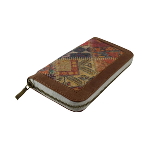 Vente en gros Pochettes de voyage tissées à la main en coton Durries imprimées de créateur fabriquées à la main pour femmes avec plusieurs fermetures à glissière - Product Image 1