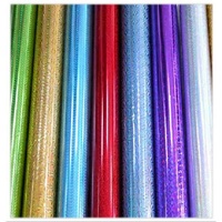 Rouleaux de film holographique métallisé en polyimide multicolore de haute qualité 35-65mic, résistants à la chaleur, activés par l'eau, 100m, pour avertissements et projets DIY