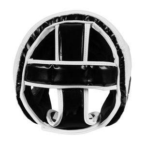 Professional Manufacturer White Color Boxing Head Guard Non Slip Breathable Leather Full Face Protection MMA Head Protector - Product Image 6