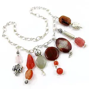 Collier en perles d'eau douce argentées pour femmes avec perles plaquées or et diamants, bijoux tendance, chaînes pour les occasions de mariage - Product Image 2