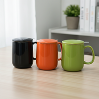 Vente en gros de tasses à café en porcelaine multi-usages 3459809L, nouveau design durable, style nordique, infuseur pour le thé, usage quotidien