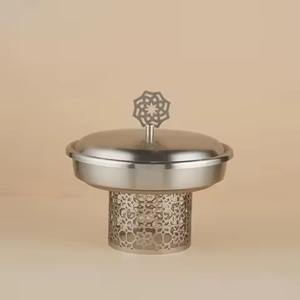 ชามโลหะพร้อมฝาแก้วสำหรับเสิร์ฟวันที่พร้อมฝาแก้ว - Product Image 3