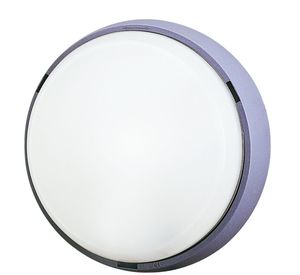 Lámpara de pared redonda gris impermeable E27 260x105mm. (Phenoplastic 7100G) - Product Image 1