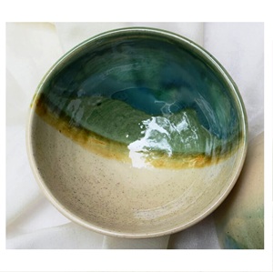 Platos de cerámica de color fangoso Cuencos Utensilios de cocina y vajilla con acabado brillante Chapado - Product Image 3