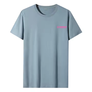 T-shirt uni 2025 coupe classique avec logo personnalisé, impression numérique, pour homme, sport, pas cher, vierge, 100 % coton, séchage rapide, respirant - Product Image 6