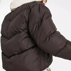 Veste matelassée kaki de qualité supérieure manteau d'hiver décontracté à capuche fabricant OEM sur mesure commandes OEM couleurs disponibles - Product Image 4