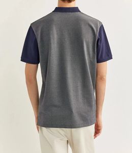 Polo Premium de cuello redondo para hombre de talla grande para hombre, camiseta Polo de estilo informal, 100% algodón personalizable - Product Image 2