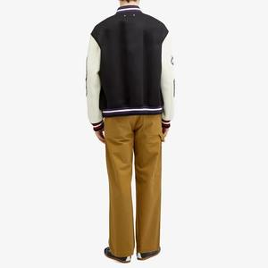 Veste en cuir pour hommes, veste de baseball avec logo personnalisé, nouvelle mode, veste de baseball - Product Image 4