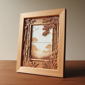 Meilleure vente Cadre photo en bambou entièrement fait à la main Cadre photo en bois sculpté - Product Image 4