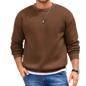 Venta al por mayor de los hombres de cuello redondo sudadera Personalizar Fleece Casual Wear Basics algodón mezclado sudadera para los hombres - Product Image 3