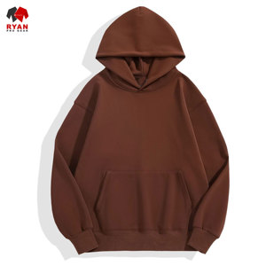 Sweat à capuche pour homme avec logo personnalisé sur le devant, 100% coton, polaire respirant, service ODM, hiver - Product Image 3
