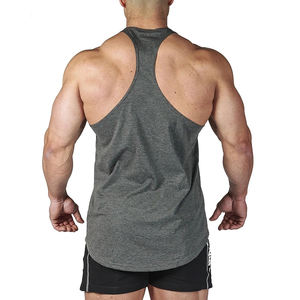 Camiseta de entrenamiento de tela transpirable para hombre, camisetas sin mangas para gimnasio - Product Image 2