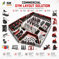 Conjunto Completo de Equipos de Gimnasio SK, Paquete de Entrenamiento Funcional de Fuerza y Cardio para Centros de Fitness Comerciales, Hoteles y Clubs, Venta al Por Mayor OEM China