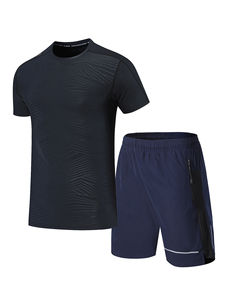 เสื้อยืดออกกำลังกายสำหรับผู้ชายและ100% ใส่ได้ทั้งชายและหญิงชุดวิ่งออกกำลังกายแขนสั้นผ้าฝ้ายระบายอากาศได้ดีพิมพ์โลโก้ได้ตามต้องการ - Product Image 3