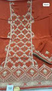 Trajes de moda india bordados a mano sin costuras de diseñador moderno para mujeres elegantes para fiestas de estilo tradicional - Product Image 3