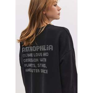 Sudadera con Efecto Desgastado y Eslogan - Product Image 2