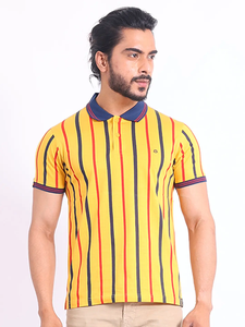 เสื้อยืดคอโปโลผู้ชายทำจากผ้าฝ้ายเมอร์เซริส100% พรีเมี่ยมสำหรับใส่สบายทรงพอดีตัว - Product Image 2