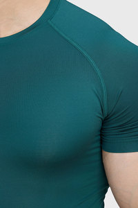Venta al por mayor de camisetas de compresión con logotipo personalizado para hombres de secado rápido entrenamiento atlético deportes gimnasio Fitness Reversible y verano - Product Image 3