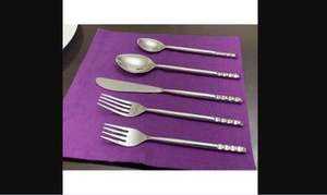 Ensemble de couverts en métal avec des poignées profilées, idéal pour les mariages, les fêtes, les cadeaux, les hôtels, les restaurants et les tables de luxe - Product Image 4