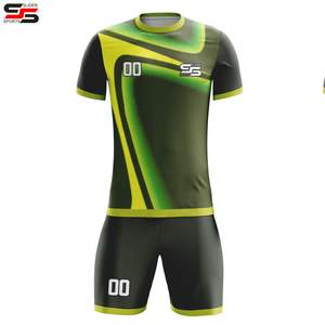 Camiseta de fútbol 2025-2026, venta al por mayor, uniformes de fútbol de alta calidad con logotipo personalizado, conjunto de fútbol para hombres, ropa deportiva de entrenamiento transpirable - Product Image 1
