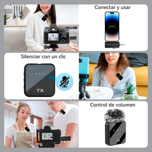 <b>Wireless</b> Lavalier Microphone for Cell Phone <b>Camera</b> 3.5mm - Assorted Colors - Product Image 3