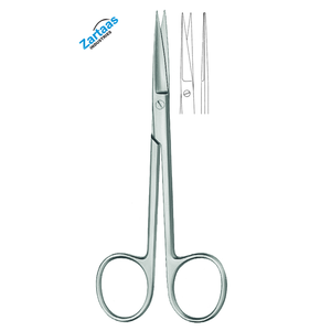 Ciseaux à iris en acier inoxydable de haute qualité, pointus/pointus, droits, longueur 12,5 cm Fabricant d'instruments chirurgicaux - Product Image 5